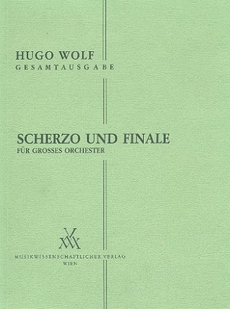 Scherzo und Finale fr Orchester Studienpartitur