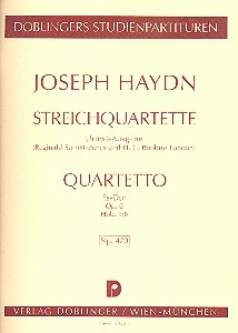 Streichquartett Es-Dur op.0 Hob.II:6   Studienpartitur