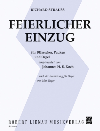 Feierlicher Einzug fr Blserchor, Pauken und Orgel Partitur