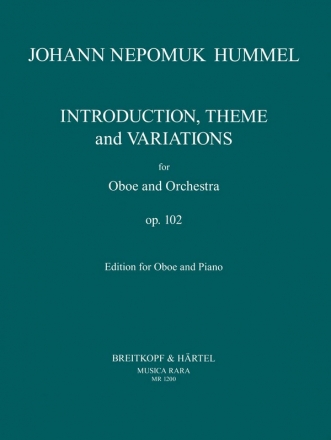 Introduktion, Thema und Variationen op.102 fr Oboe und Orchester fr Oboe und Klavier