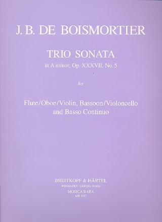 Triosonate a-Moll op.37,5 fr Flte, Fagott und Bc