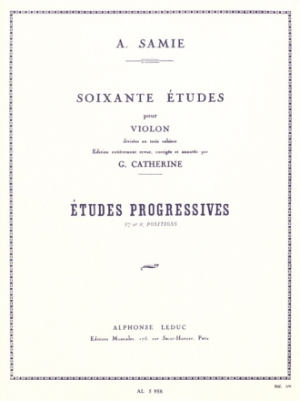 60 ETUDES VOL.2 OP.32 ETUDES PROGESSIVES POUR VIOLON CATHERINE, ED