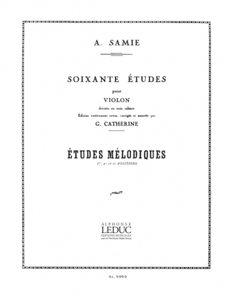 60 ETUDES VOL.3 OP.33 ETUDES MELODIQUES POUR VIOLON CATHERINE, ED