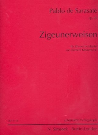 Zigeunerweisen op.20 fr Klavier Verlagskopie