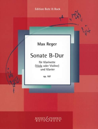 Sonate B-Dur op.107 fr Klarinette und Klavier fr Viola und Klavier