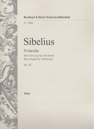 Finlandia op.26 Tondichtung fr Orchester Viola