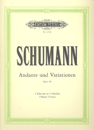 Andante und Variationen B-Dur op.46 fr 2 Klaviere 2 Spielpartituren