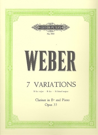 7 Variations Bb major op.33 for clarinet and piano