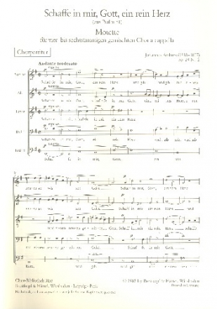 2 Motetten op.29,2 fr gem Chor Chorpartitur