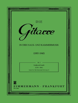 Sonate Nr.1 op.21 fr Gitarre und Klavier