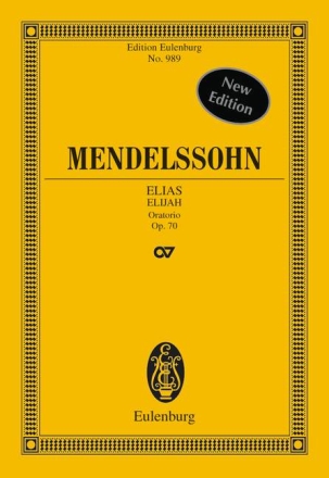 Elias op.70 fr Soli, Chor und Orchester Studienpartitur (dt/en)