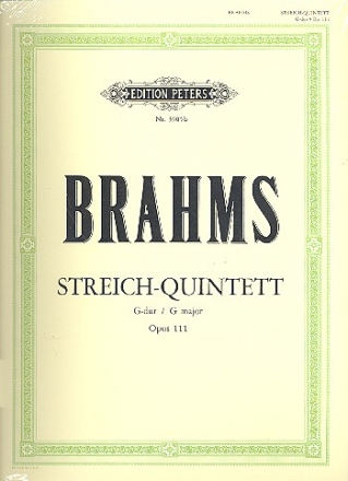 Quintett G-Dur op.111 fr 2 Violinen, 2 Violen und 2 Violoncelli Stimmen