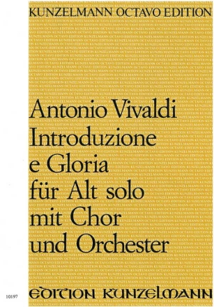 Introduzione e Gloria fr Alt solo, Chor und Orchester Klavierauszug