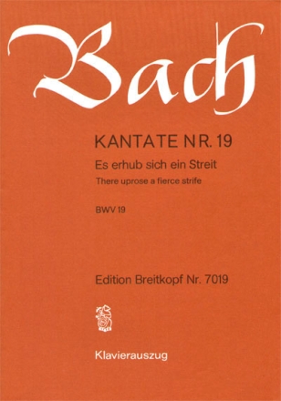 Es erhub sich ein Streit Kantate Nr.19 BWV19 Klavierauszug (dt/en)