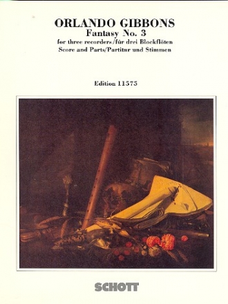 Fantasia no.3 for 3 recorders (SAT) score and 3 parts