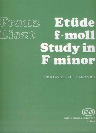 Etde f-moll fr Klavier