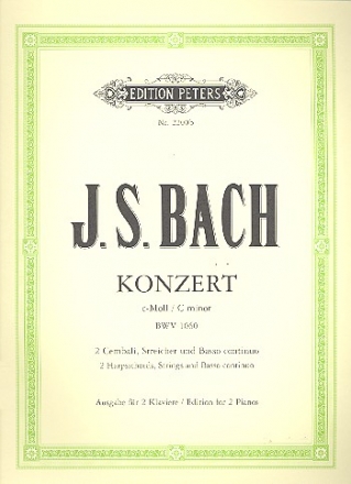 Konzert c-Moll BWV1060 fr 2 Klaviere und Orchester fr 2 Klaviere