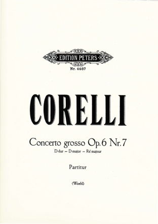 Concerto grosso B-Dur op.6,7 fr Streichorchester Partitur