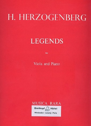 Legends op.62 for viola and piano