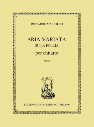 Aria variata su la folia  per chitarra