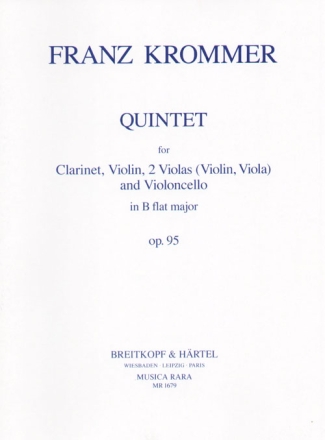 Quintett B-Dur op.95 fr Klarinette und Streichquartett Stimmen