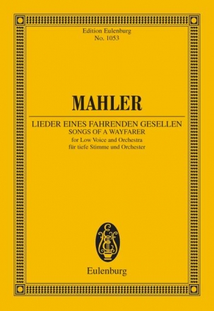 Lieder eines fahrenden Gesellen fr Bariton und Orchester Studienpartitur