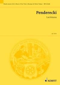 Lacrimosa fr Sopran solo, gemischter Chor (SATB) und Orchester Dirigier- und Studienpartitur