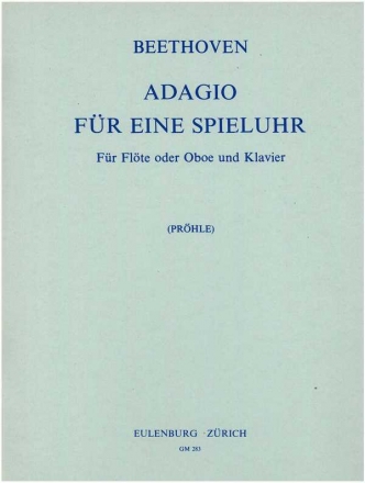 Adagio fr eine Spieluhr WoO33 fr Flte (Oboe) und Klavier