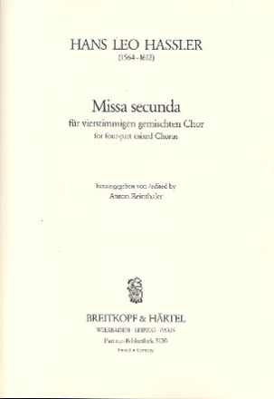 Missa secunda fr gem Chor a cappella Partitur (la)