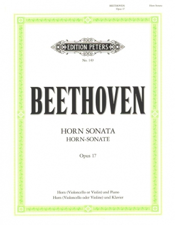 Sonate F-Dur op.17 fr Horn, (Violoncello, Violine) und Klavier