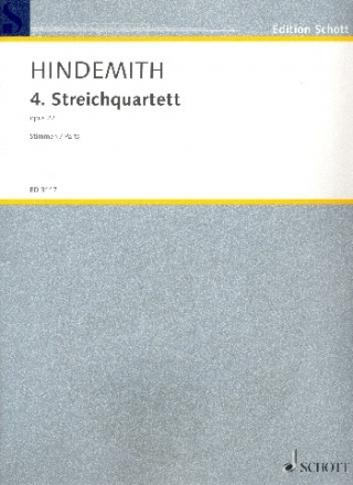 4. Streichquartett op. 22 fr Streichquartett Stimmensatz