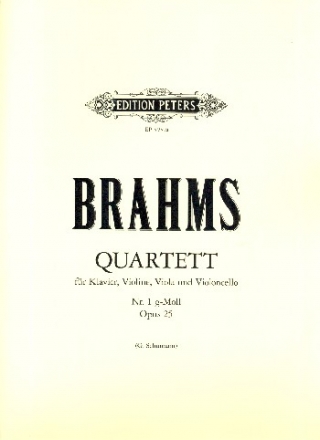 Quartett g-Moll op.25 fr Violine, Viola, Violoncello und Klavier