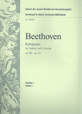 Romanzen F-Dur op.40 und G-Dur op.50 fr Violine und Orchester Violine 1