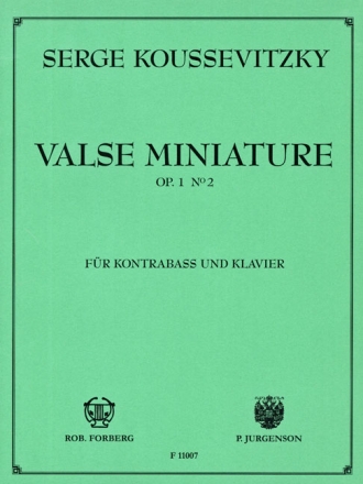 Valse miniature op.1,2 fr Kontraba und Klavier