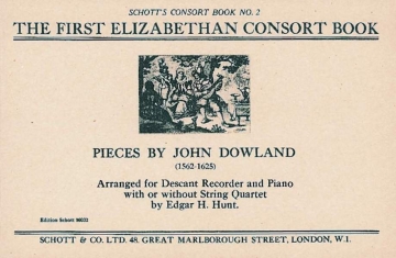 The first Elizabethan Consort Book for soprano recorder and piano