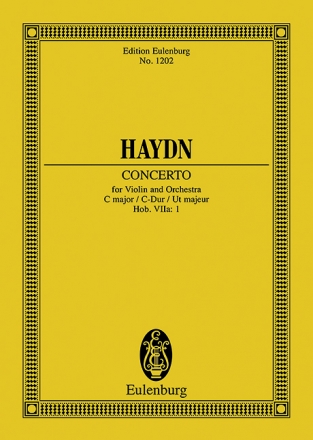 Concerto C major for violin and orchestra Miniature score