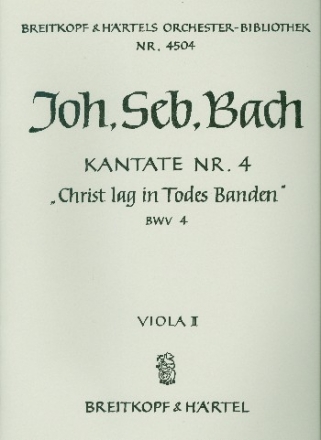 Christ lag in Todesbanden Kantate Nr.4 BWV4 Viola 2