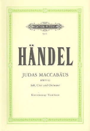 Judas Maccabus HWV63 fr Soli, gem Chor und Orchester Klavierauszug