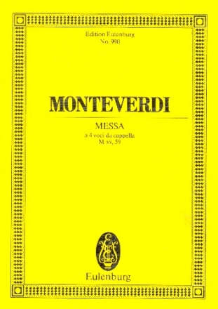 Messe Nr.2 fr gem Chor (SATB) a cappella oder mit Bc Studienpartitur