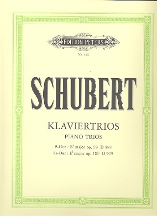 Klaviertrios B-Dur op.99 D898 und Es-Dur op.100 D929 fr Violine, Violoncello und Klavier Stimmen