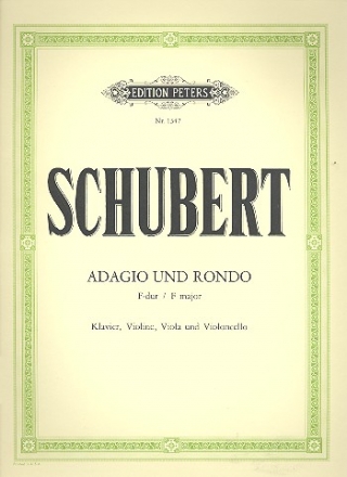 Adagio und Rondo F-Dur D487 fr Klavier und Streichtrio nachgelassenes Werk Partitur und Stimmen