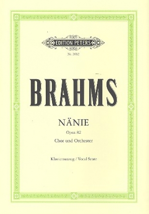 Nnie op.82 fr gem Chor und Orchester Klavierauszug (dt)