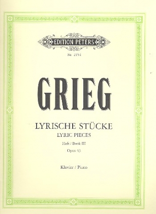 Lyrische Stcke Band 3 op.43 fr Klavier