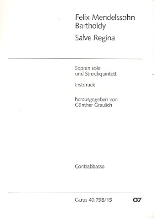 Salve Regina fr Sopran und Streichquintett Kontraba