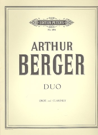 Duo for oboe and clarinet Score