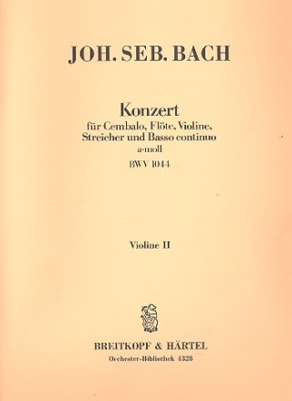 Konzert a-Moll BWV1044 fr Flte, Violine, Cembalo und Streicher Violine 2