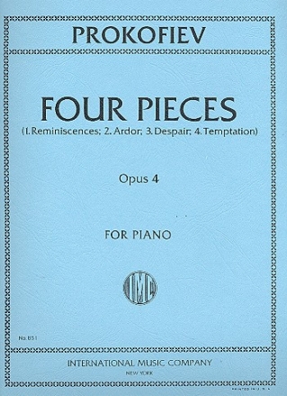 4 Pieces op.4 for piano