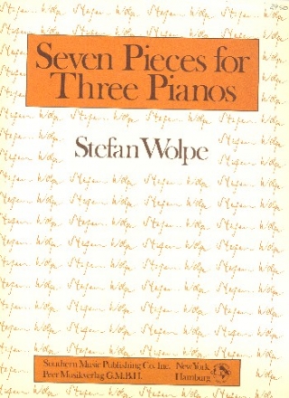 7 pieces for 3 pianos 3 scores