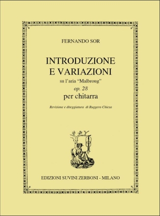 Introduzione e variazioni su l'aria Malbroug op.28  per chitarra