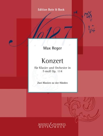 Konzert f-Moll op.114 fr Klavier und Orchester Klavierauszug fr 2 Klaviere